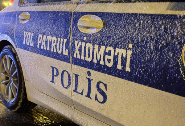 Baş Dövlət Yol Polisi İdarəsi xəbərdarlıq edib: Yolların buz bağlama ehtimalı var!